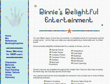 Tablet Screenshot of dinniesdelights.com